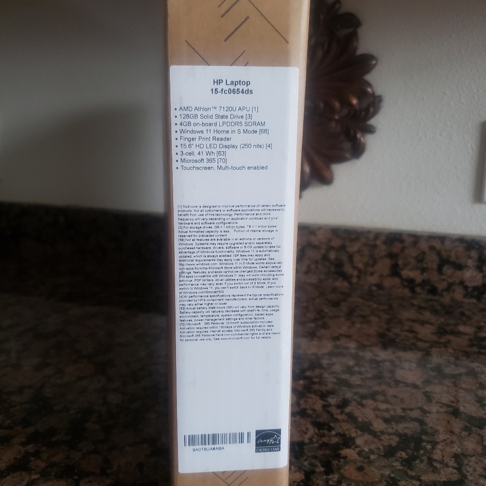 ▪︎New, In Box. Warranty▪︎HP 15in Intel 4GB RAM, 128GB, SSD Laptop … - Picture 7 of 10
